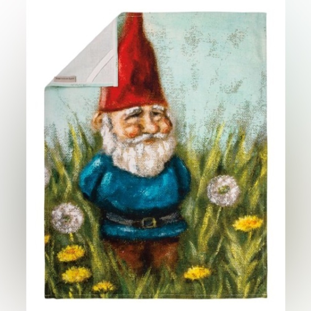 Primitives by Kathy 
Blue & Red Gnome Dish Towel, Blue/Red, NWT